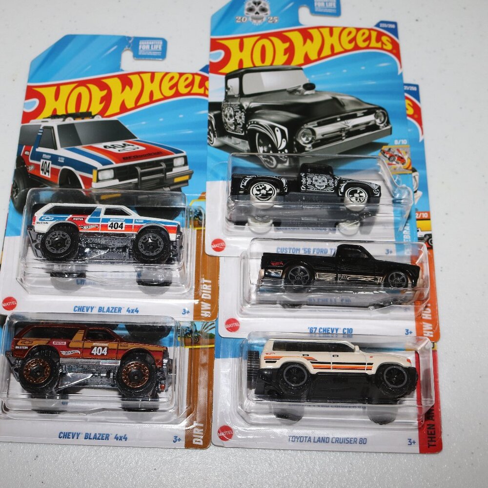 Hot Wheels lot of 5 cool truck lot  all NIP different series